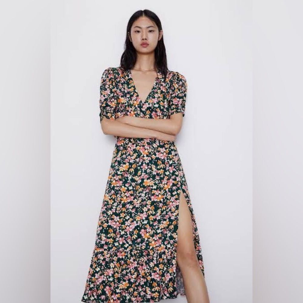 Zara | Floral MIDI Dress